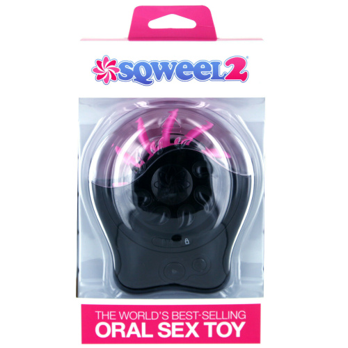 Sqweel 2 Oral Sex Toy симулятор орального сексу для жінок, 12.7 см (чорний)